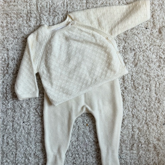Zara Ivory Knit Baby Outfit - Picture 2 of 8